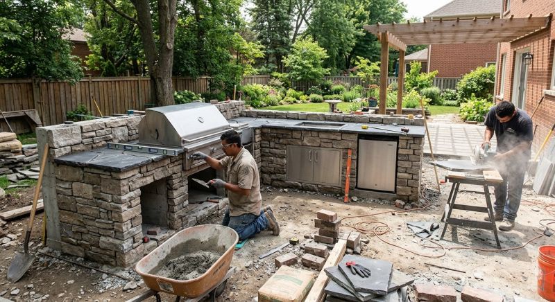 Outdoor Kitchen Installation in Summerville, SC