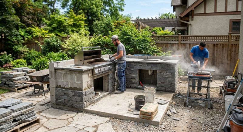 Outdoor Kitchen Construction in Pearland, TX