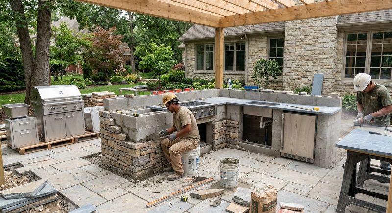 Outdoor Kitchen Construction in Houston, TX