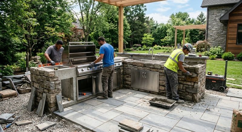 Outdoor Kitchen Installation in Houston, TX