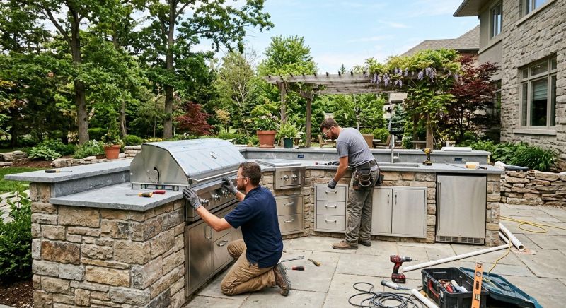 Outdoor Kitchen Renovation in Conroe, TX